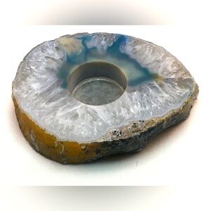 Natural Agate Votive Candle Holder